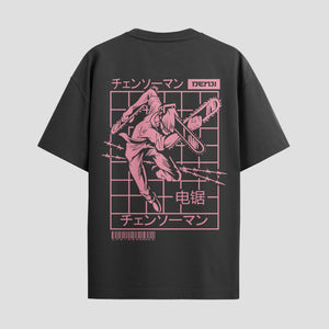 Playera urbana de anime y gaming ExtraLife MX, corte Standard Fit unisex ligero y transpirable en color Deep Black y Pure White, ropa de uso diario para gym y casual.