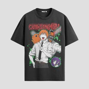 Playera urbana de anime y gaming ExtraLife MX, corte Standard Fit unisex ligero y transpirable en color Deep Black y Pure White, ropa de uso diario para gym y casual.