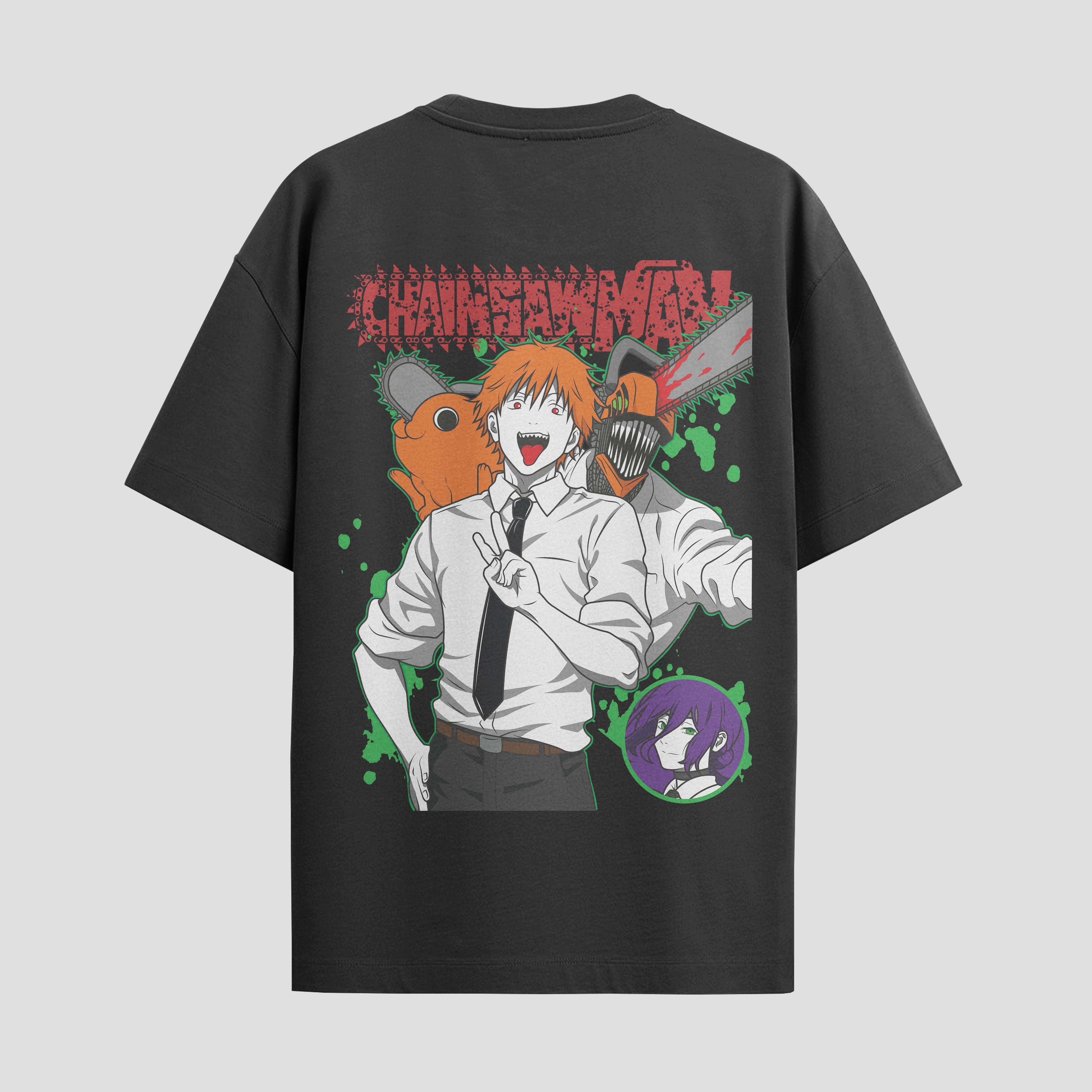 Playera urbana de anime y gaming ExtraLife MX, corte Standard Fit unisex ligero y transpirable en color Deep Black y Pure White, ropa de uso diario para gym y casual.
