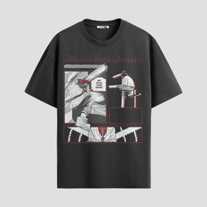 Playera urbana de anime y gaming ExtraLife MX, corte Standard Fit unisex ligero y transpirable en color Deep Black y Pure White, ropa de uso diario para gym y casual.