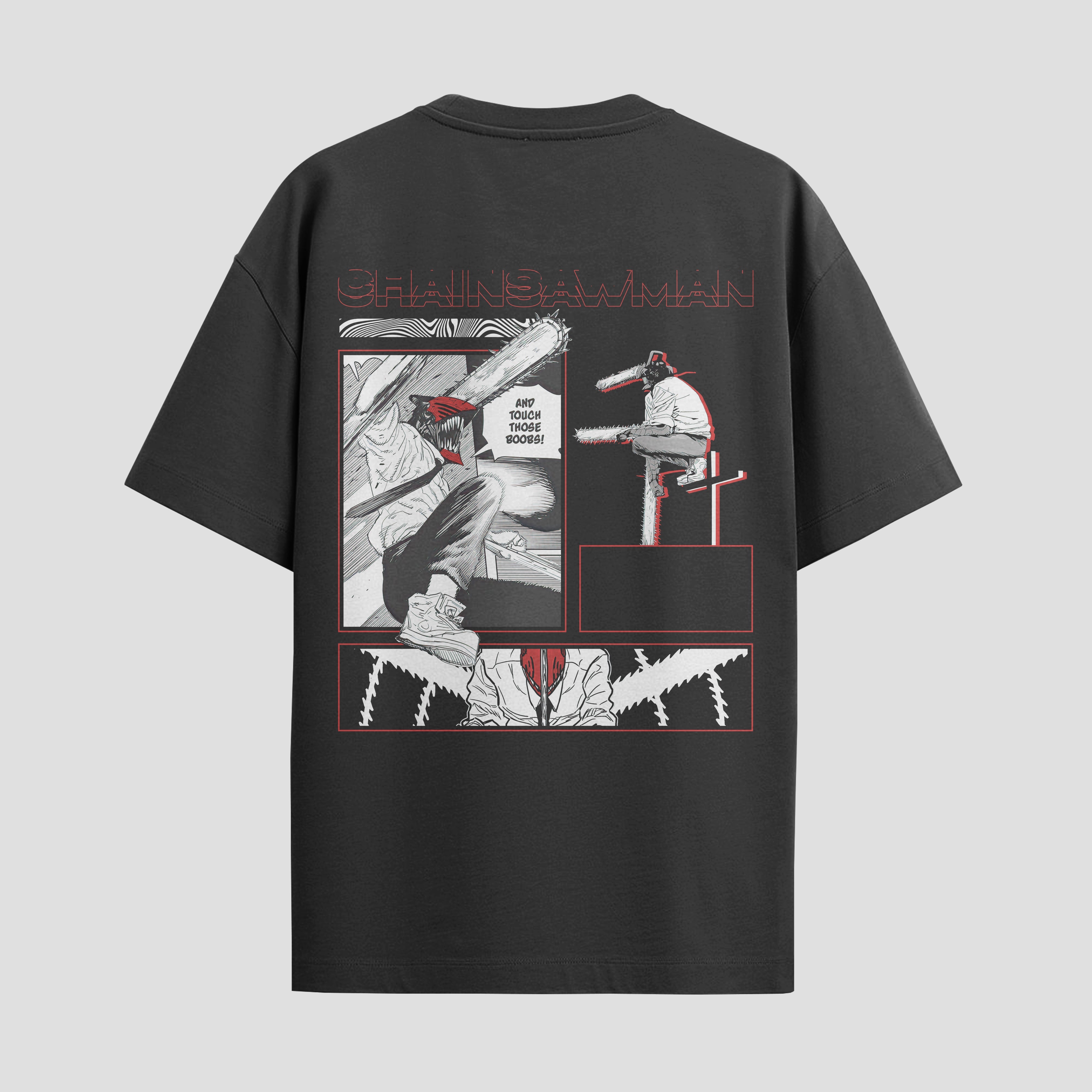 Playera urbana de anime y gaming ExtraLife MX, corte Standard Fit unisex ligero y transpirable en color Deep Black y Pure White, ropa de uso diario para gym y casual.