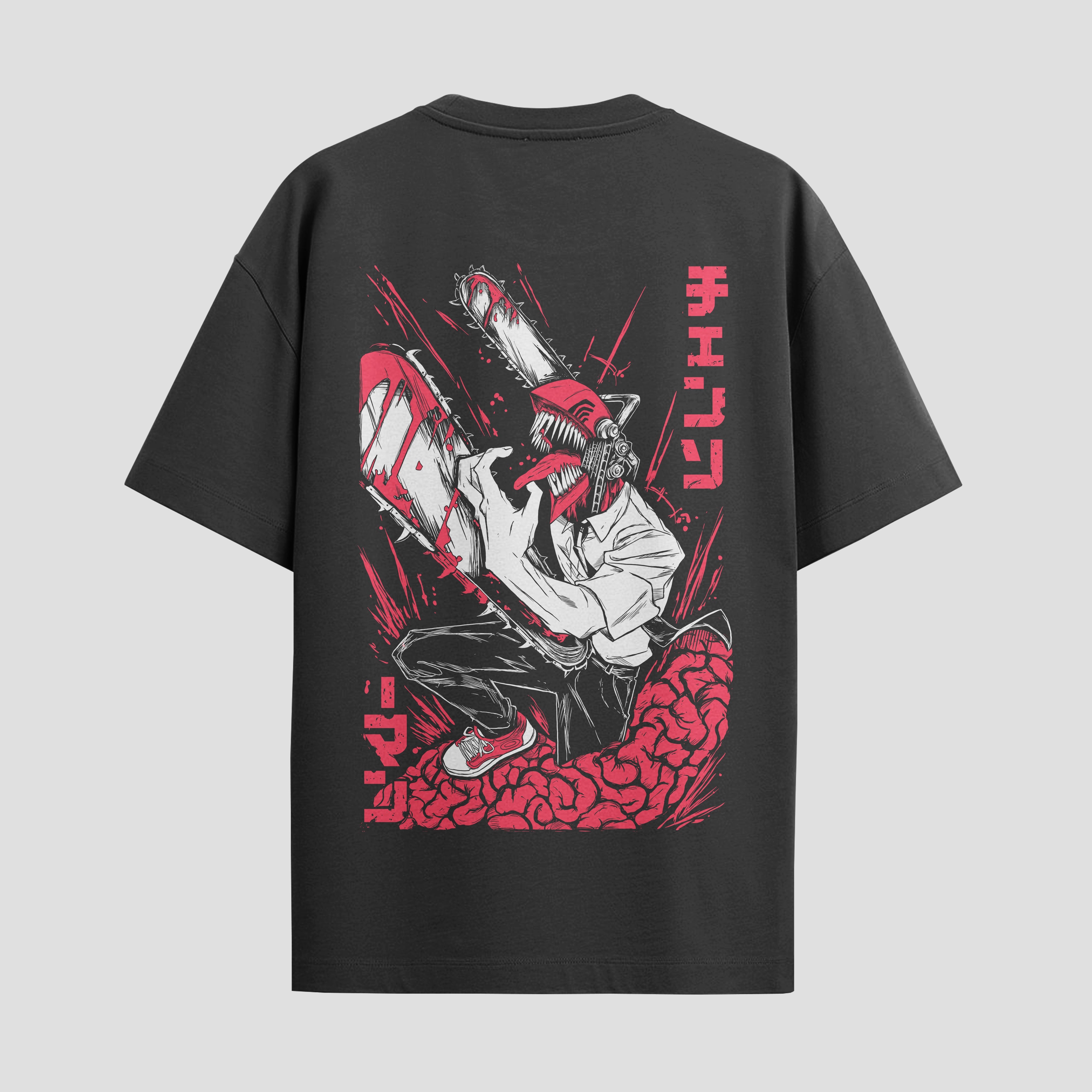 Playera urbana de anime y gaming ExtraLife MX, corte Standard Fit unisex ligero y transpirable en color Deep Black y Pure White, ropa de uso diario para gym y casual.