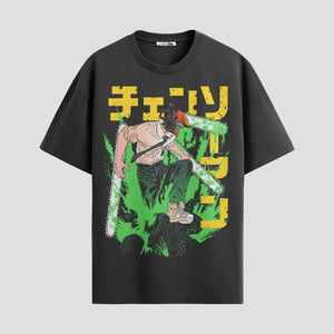 Playera urbana de anime y gaming ExtraLife MX, corte Standard Fit unisex ligero y transpirable en color Deep Black y Pure White, ropa de uso diario para gym y casual.