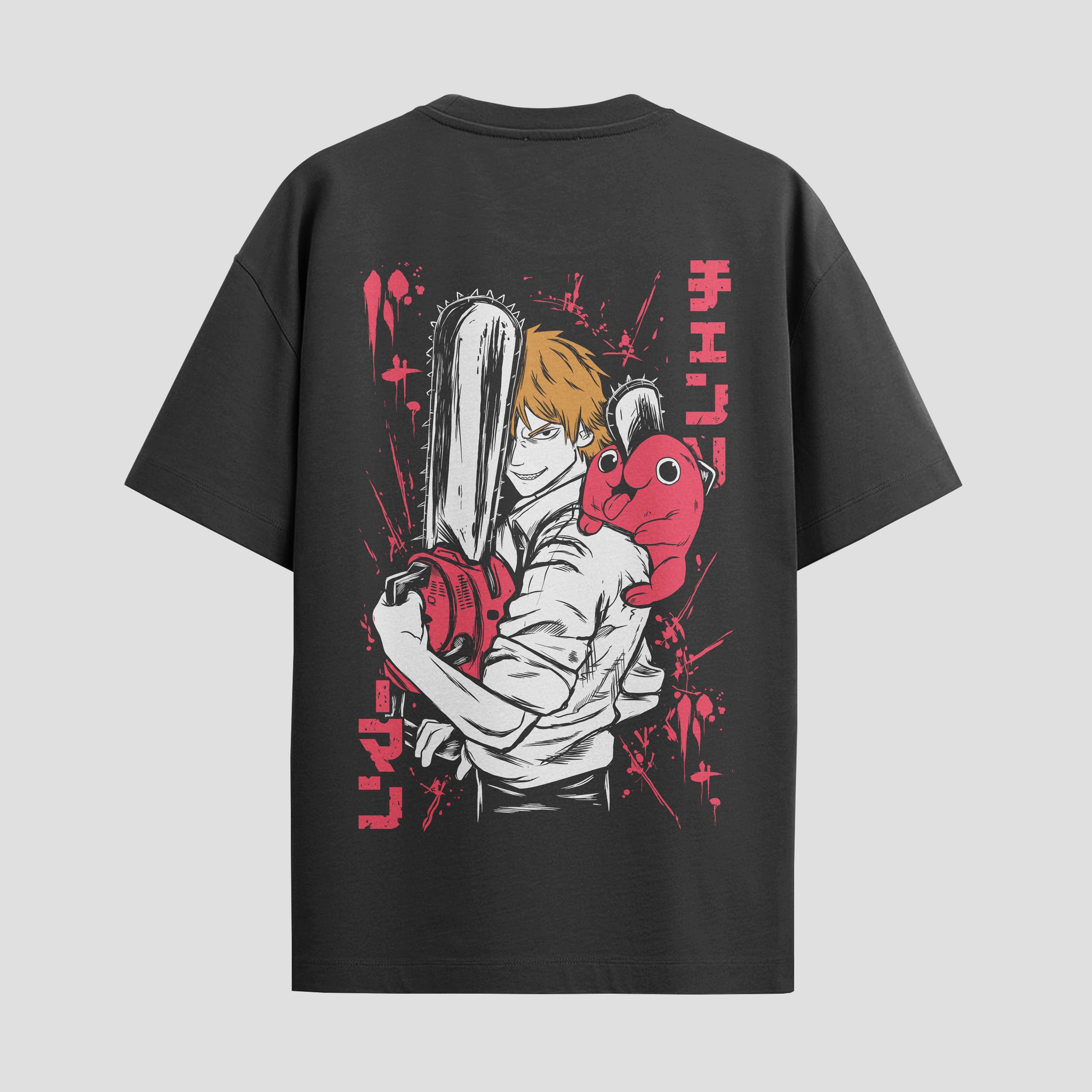 Playera urbana de anime y gaming ExtraLife MX, corte Standard Fit unisex ligero y transpirable en color Deep Black y Pure White, ropa de uso diario para gym y casual.