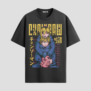 Playera urbana de anime y gaming ExtraLife MX, corte Standard Fit unisex ligero y transpirable en color Deep Black y Pure White, ropa de uso diario para gym y casual.
