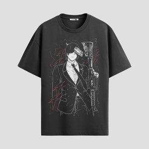 Playera urbana de anime y gaming ExtraLife MX, corte Standard Fit unisex ligero y transpirable en color Deep Black y Pure White, ropa de uso diario para gym y casual.
