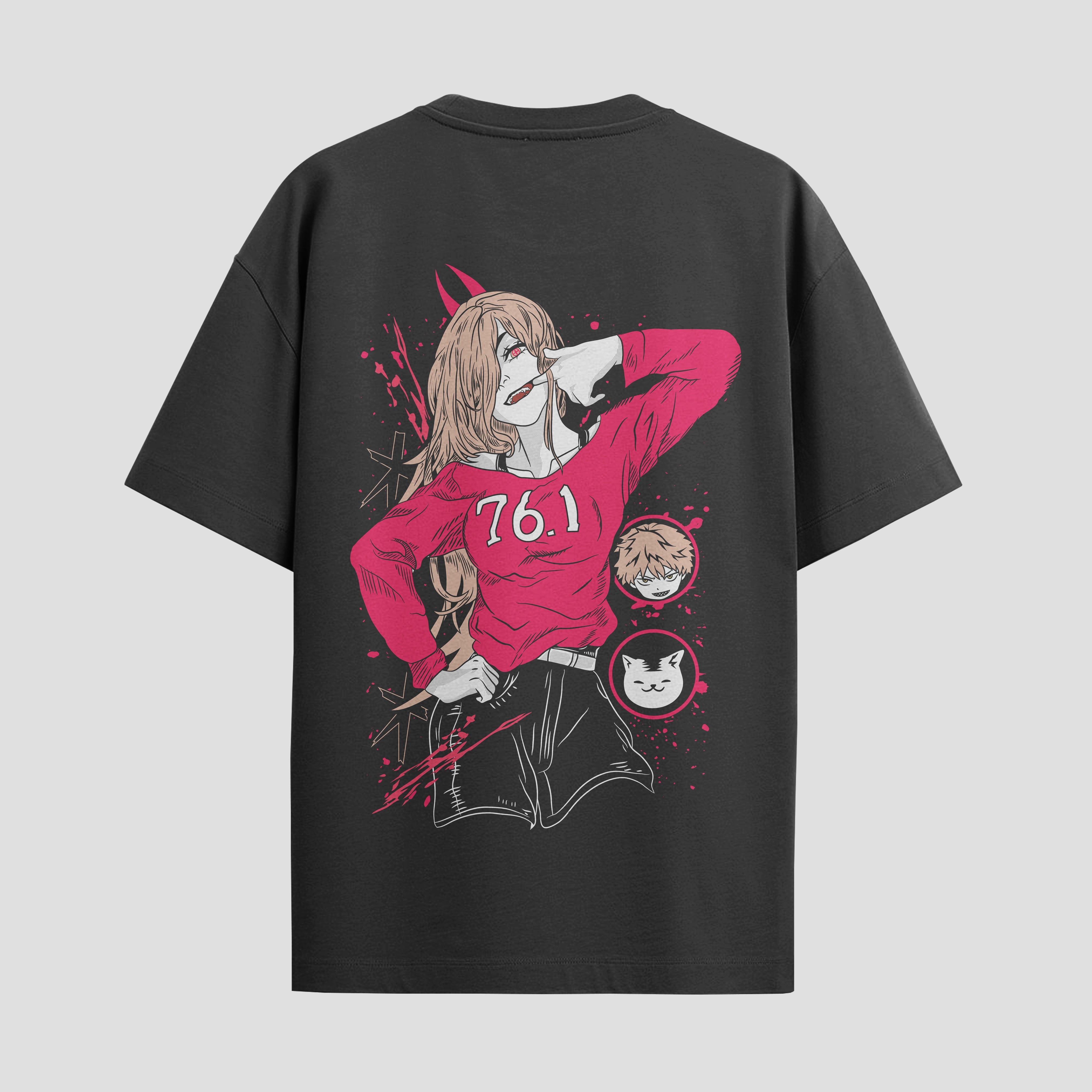 Playera urbana de anime y gaming ExtraLife MX, corte Standard Fit unisex ligero y transpirable en color Deep Black y Pure White, ropa de uso diario para gym y casual.