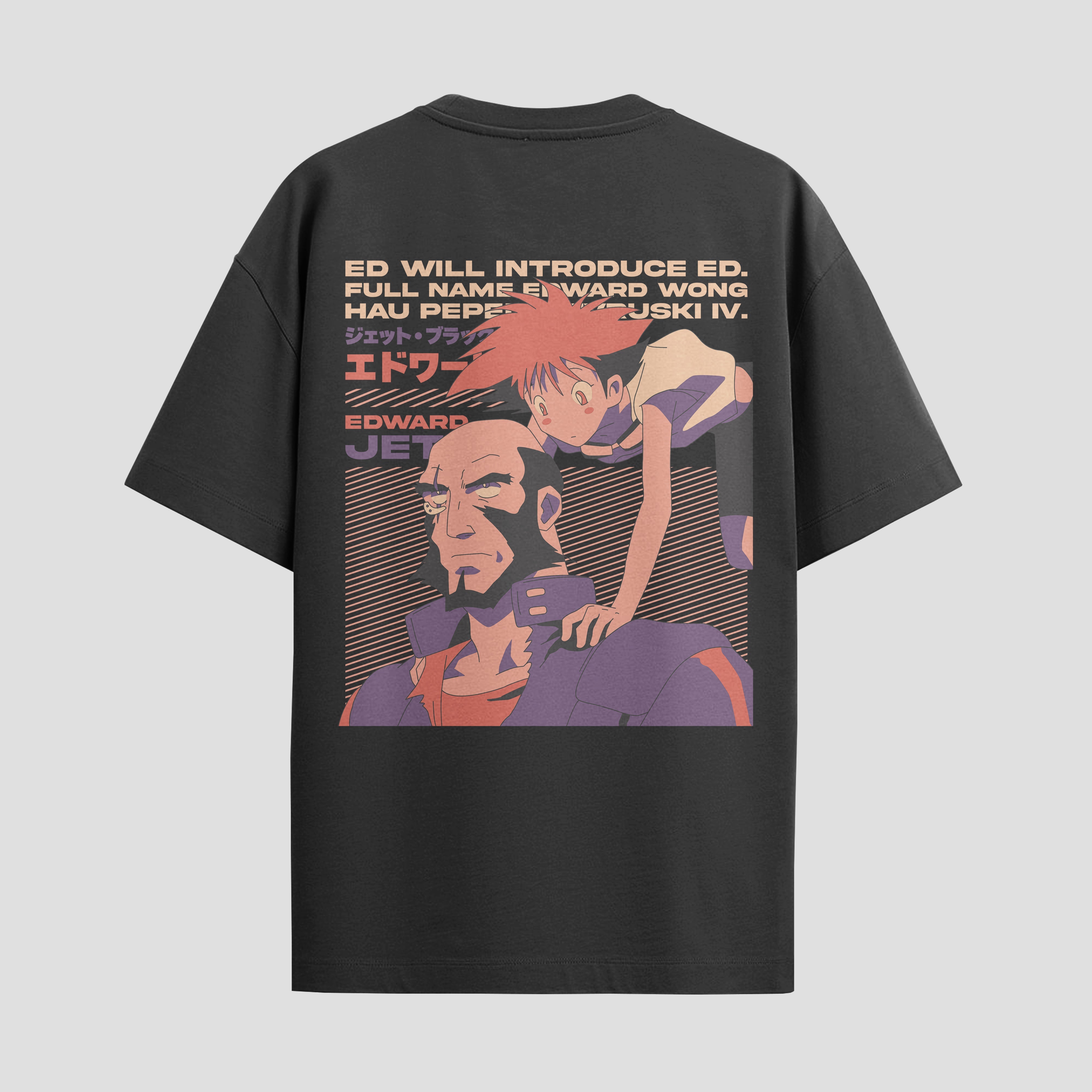 Playera urbana de anime y gaming ExtraLife MX, corte Standard Fit unisex ligero y transpirable en color Deep Black y Pure White, ropa de uso diario para gym y casual.