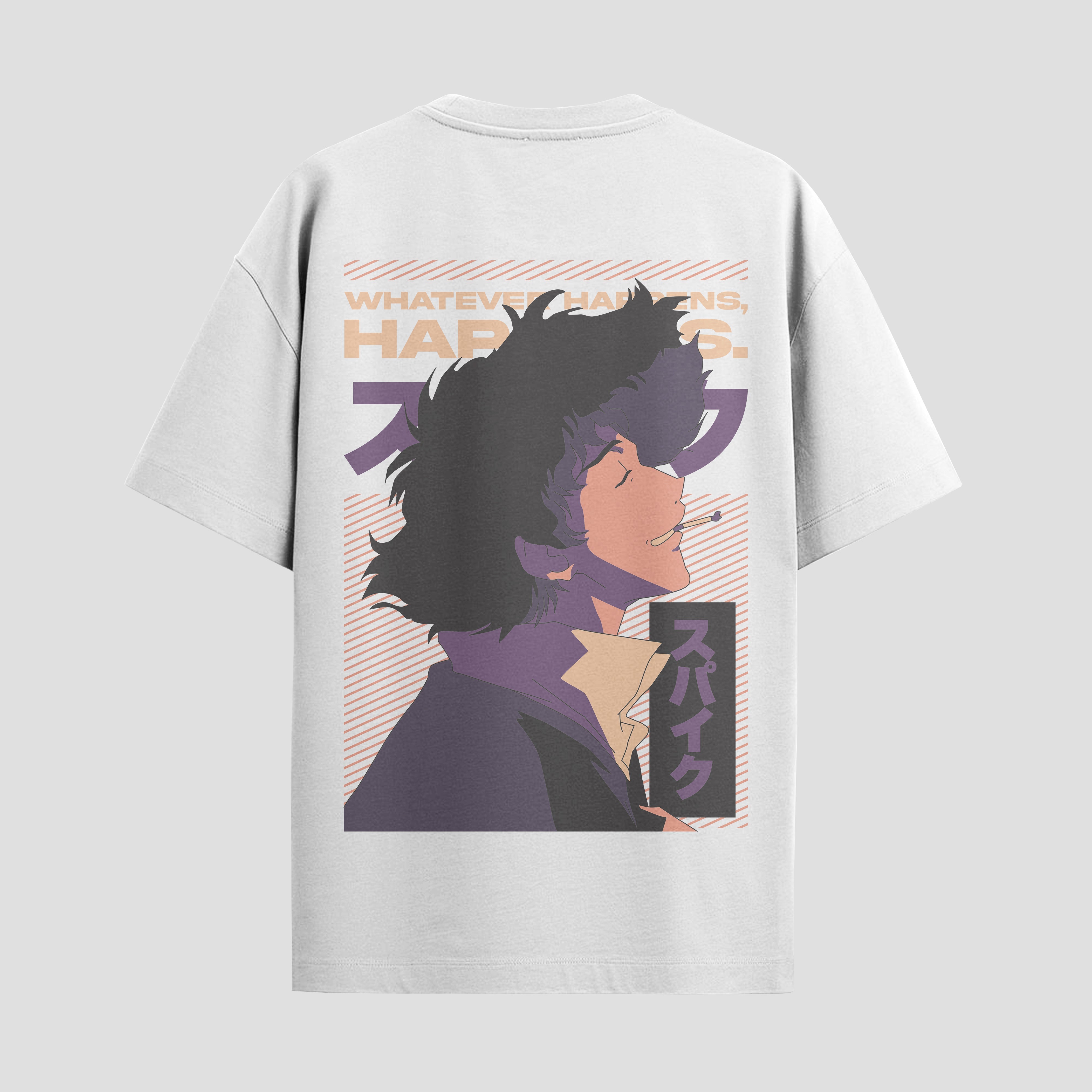 Playera urbana de anime y gaming ExtraLife MX, corte Standard Fit unisex ligero y transpirable en color Deep Black y Pure White, ropa de uso diario para gym y casual.