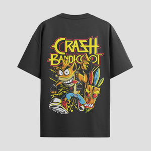 Playera urbana de anime y gaming ExtraLife MX, corte Standard Fit unisex ligero y transpirable en color Deep Black y Pure White, ropa de uso diario para gym y casual.