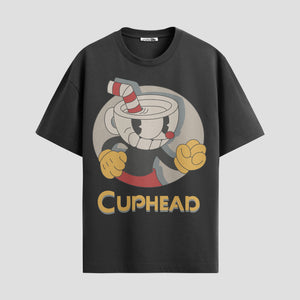 Playera urbana de anime y gaming ExtraLife MX, corte Standard Fit unisex ligero y transpirable en color Deep Black y Pure White, ropa de uso diario para gym y casual.