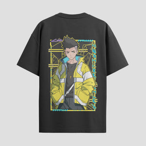 Playera urbana de anime y gaming ExtraLife MX, corte Standard Fit unisex ligero y transpirable en color Deep Black y Pure White, ropa de uso diario para gym y casual.