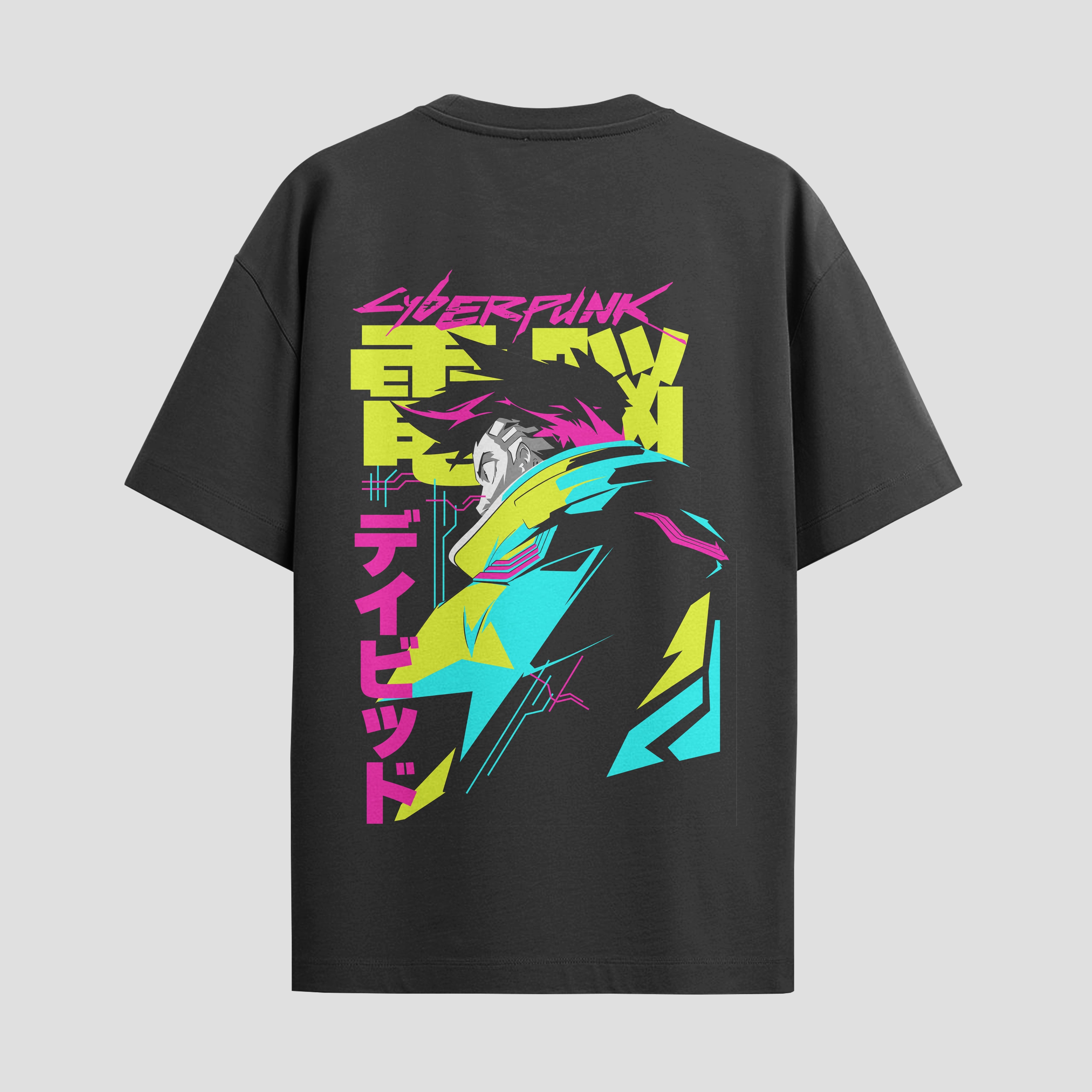 Playera urbana de anime y gaming ExtraLife MX, corte Standard Fit unisex ligero y transpirable en color Deep Black y Pure White, ropa de uso diario para gym y casual.
