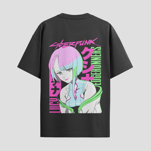 Playera urbana de anime y gaming ExtraLife MX, corte Standard Fit unisex ligero y transpirable en color Deep Black y Pure White, ropa de uso diario para gym y casual.