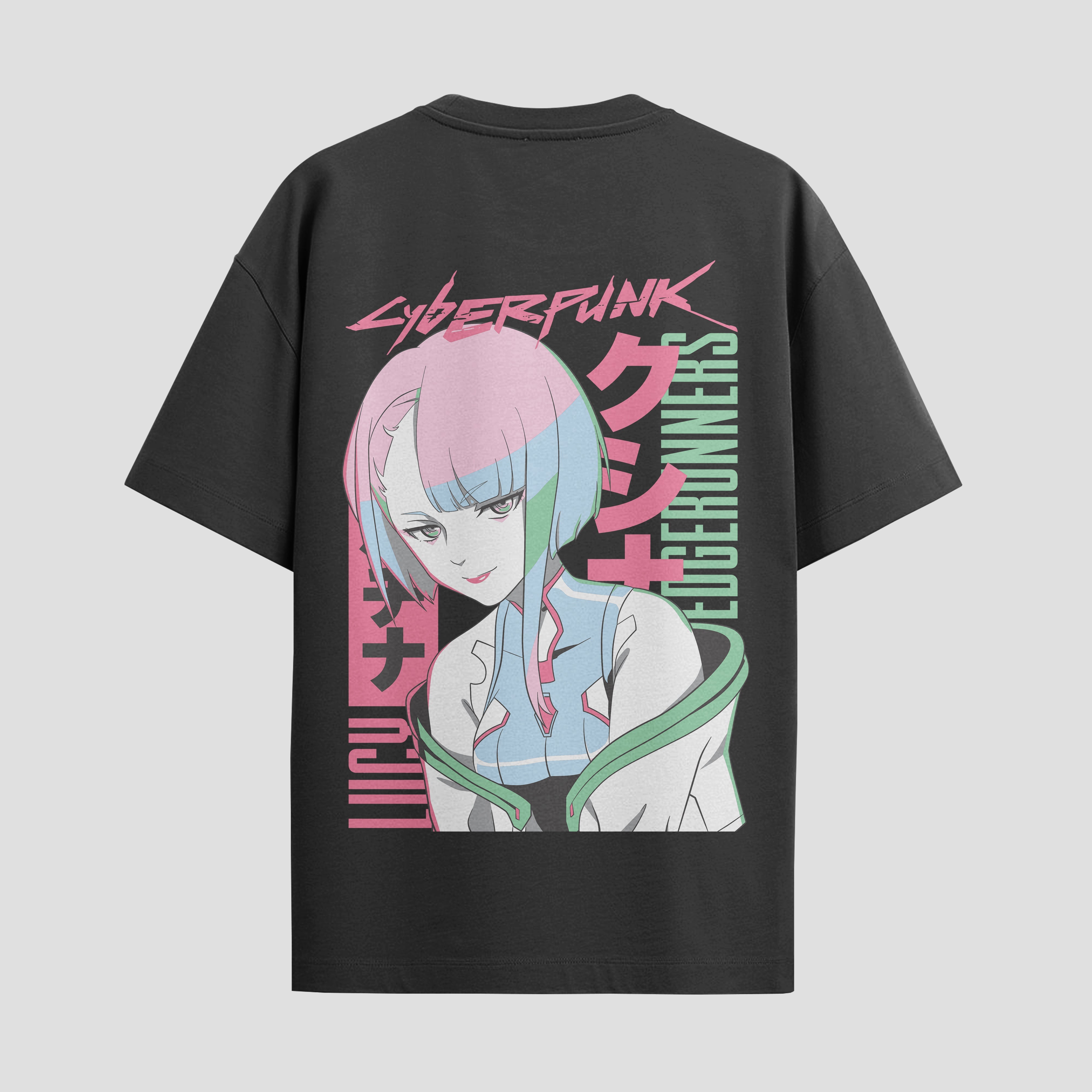 Playera urbana de anime y gaming ExtraLife MX, corte Standard Fit unisex ligero y transpirable en color Deep Black y Pure White, ropa de uso diario para gym y casual.