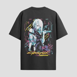 Playera urbana de anime y gaming ExtraLife MX, corte Standard Fit unisex ligero y transpirable en color Deep Black y Pure White, ropa de uso diario para gym y casual.