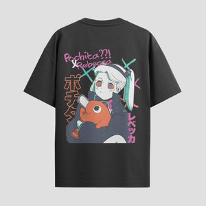 Playera urbana de anime y gaming ExtraLife MX, corte Standard Fit unisex ligero y transpirable en color Deep Black y Pure White, ropa de uso diario para gym y casual.