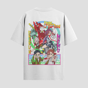 Playera urbana de anime y gaming ExtraLife MX, corte Standard Fit unisex ligero y transpirable en color Deep Black y Pure White, ropa de uso diario para gym y casual.