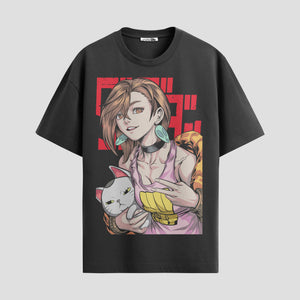 Playera urbana de anime y gaming ExtraLife MX, corte Standard Fit unisex ligero y transpirable en color Deep Black y Pure White, ropa de uso diario para gym y casual.