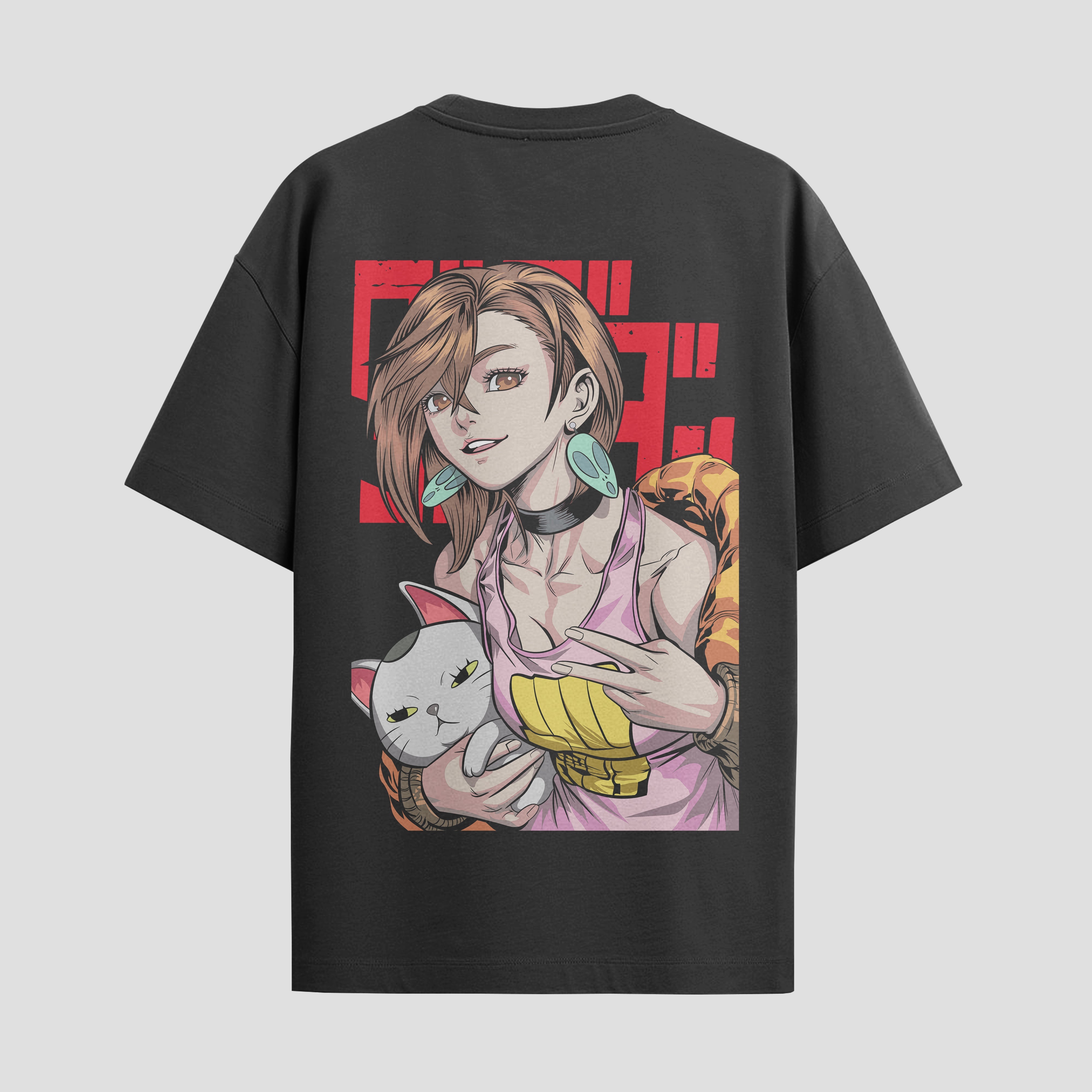 Playera urbana de anime y gaming ExtraLife MX, corte Standard Fit unisex ligero y transpirable en color Deep Black y Pure White, ropa de uso diario para gym y casual.