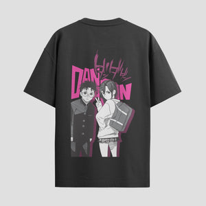 Playera urbana de anime y gaming ExtraLife MX, corte Standard Fit unisex ligero y transpirable en color Deep Black y Pure White, ropa de uso diario para gym y casual.
