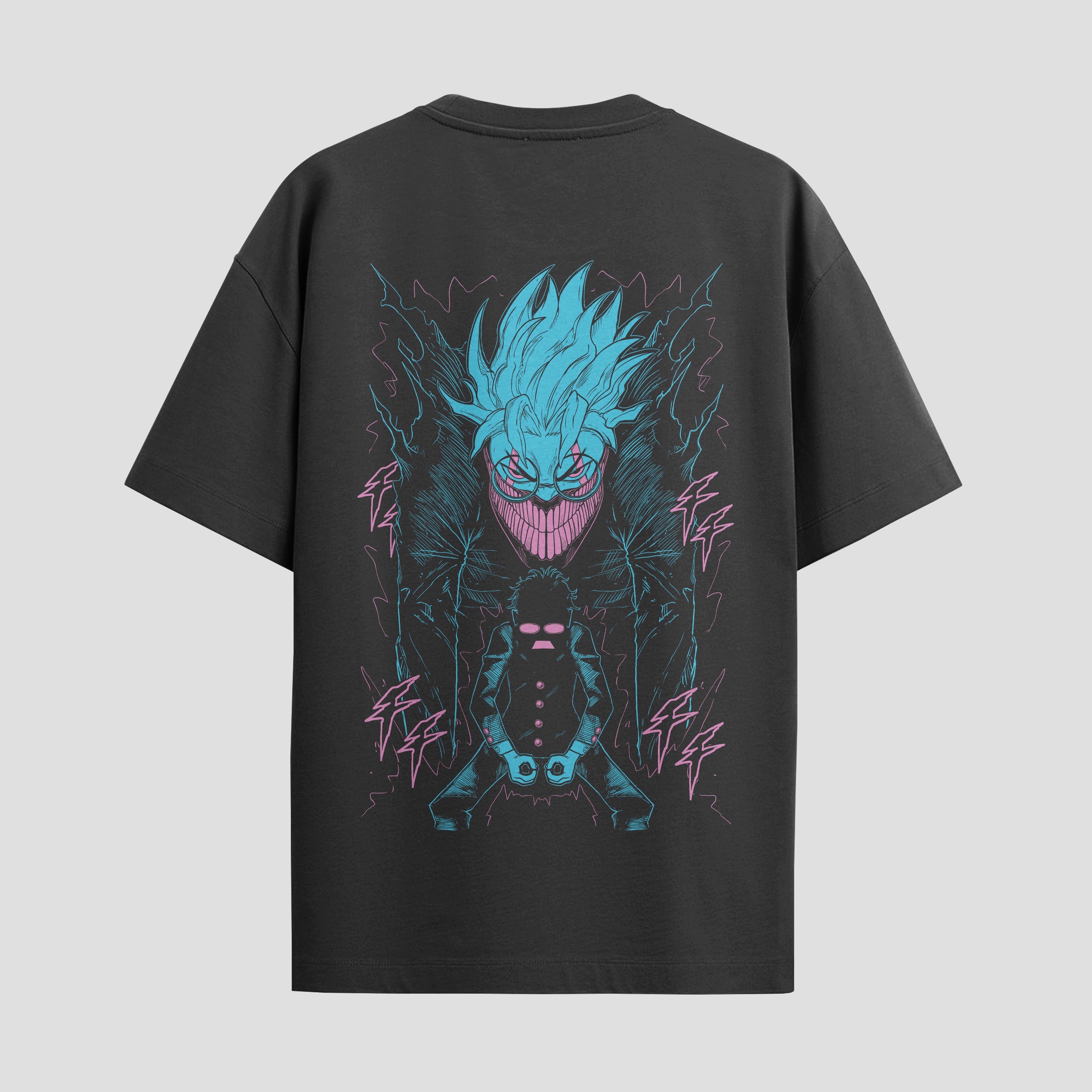 Playera urbana de anime y gaming ExtraLife MX, corte Standard Fit unisex ligero y transpirable en color Deep Black y Pure White, ropa de uso diario para gym y casual.