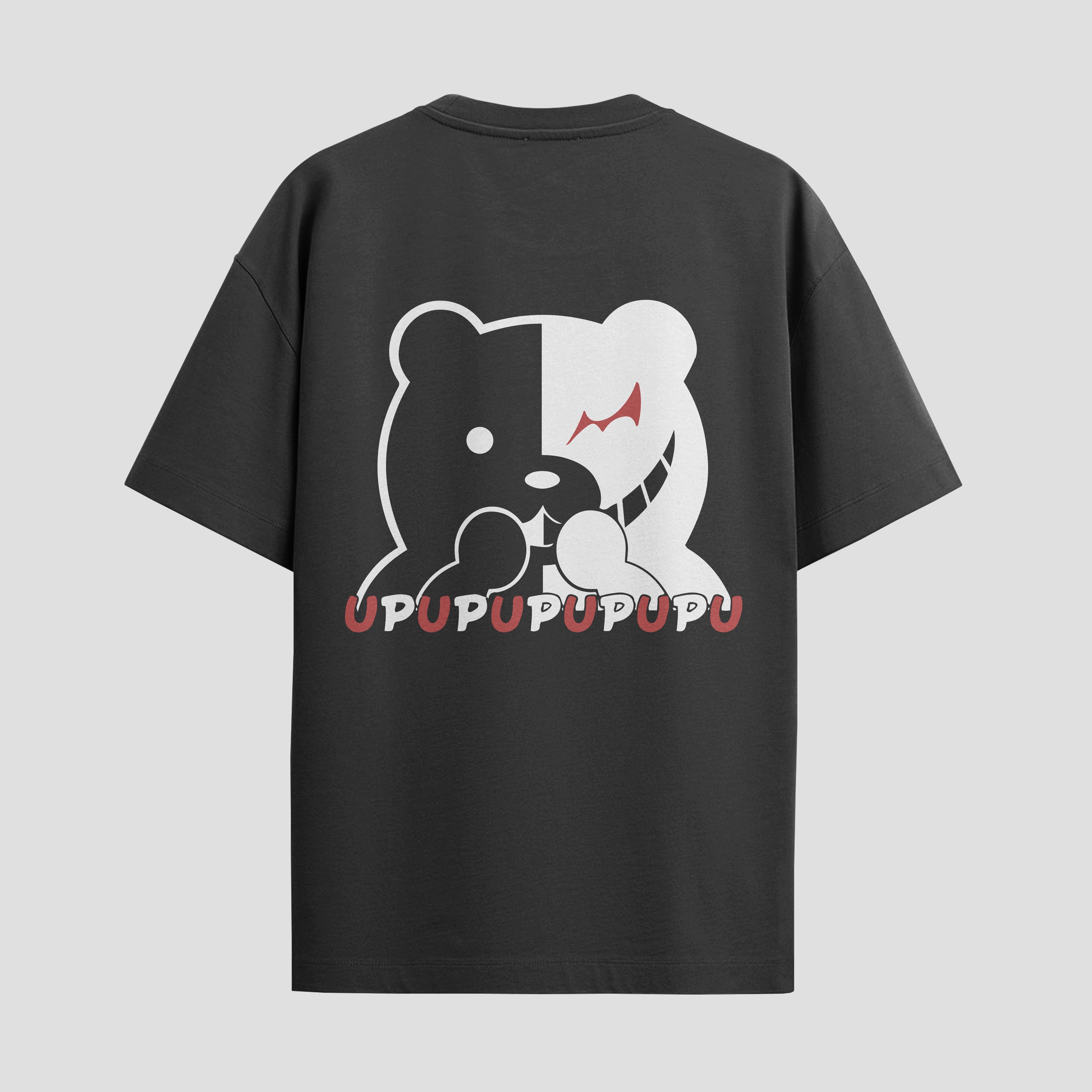 Playera urbana de anime y gaming ExtraLife MX, corte Standard Fit unisex ligero y transpirable en color Deep Black y Pure White, ropa de uso diario para gym y casual.