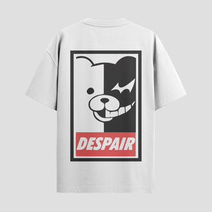 Playera urbana de anime y gaming ExtraLife MX, corte Standard Fit unisex ligero y transpirable en color Deep Black y Pure White, ropa de uso diario para gym y casual.