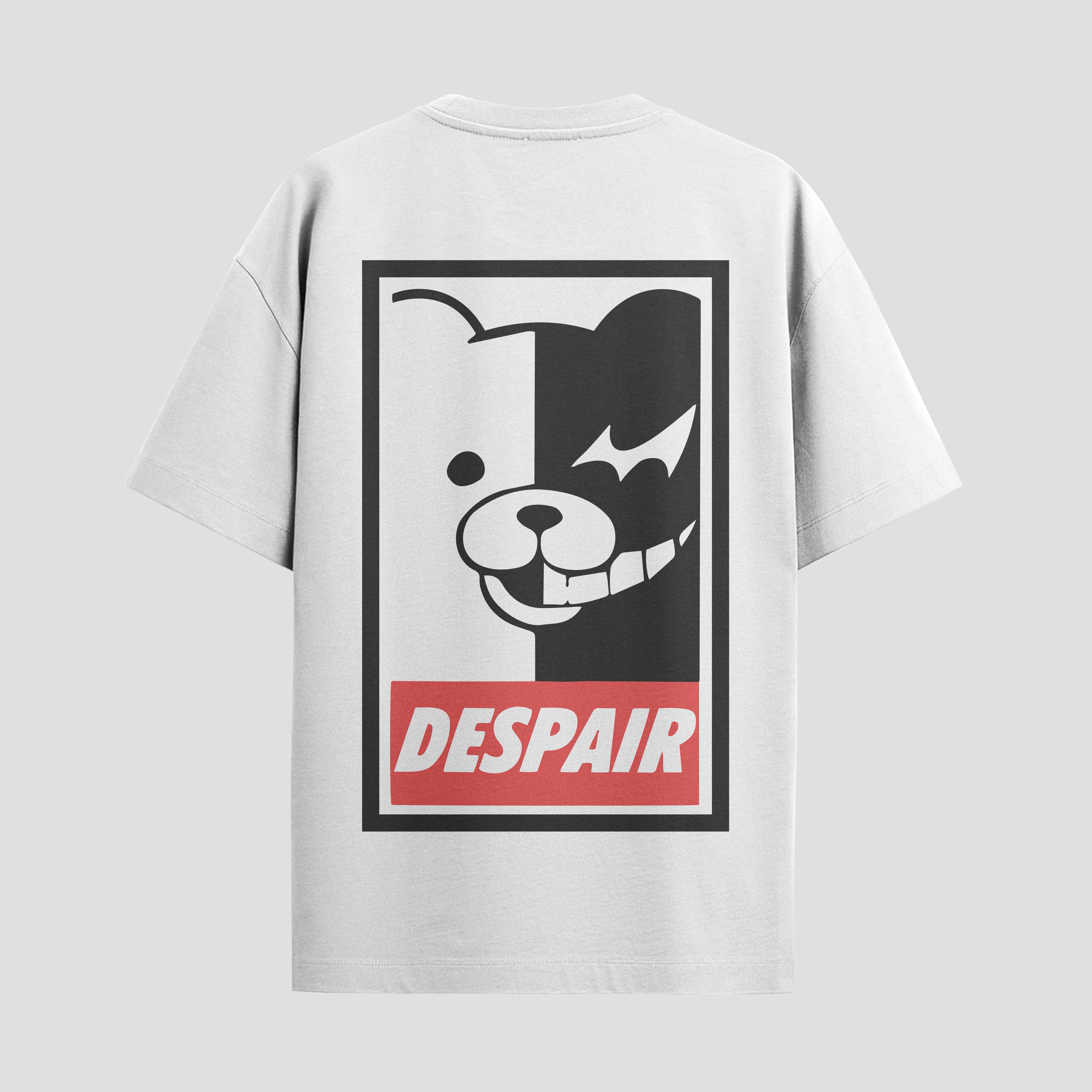 Playera urbana de anime y gaming ExtraLife MX, corte Standard Fit unisex ligero y transpirable en color Deep Black y Pure White, ropa de uso diario para gym y casual.