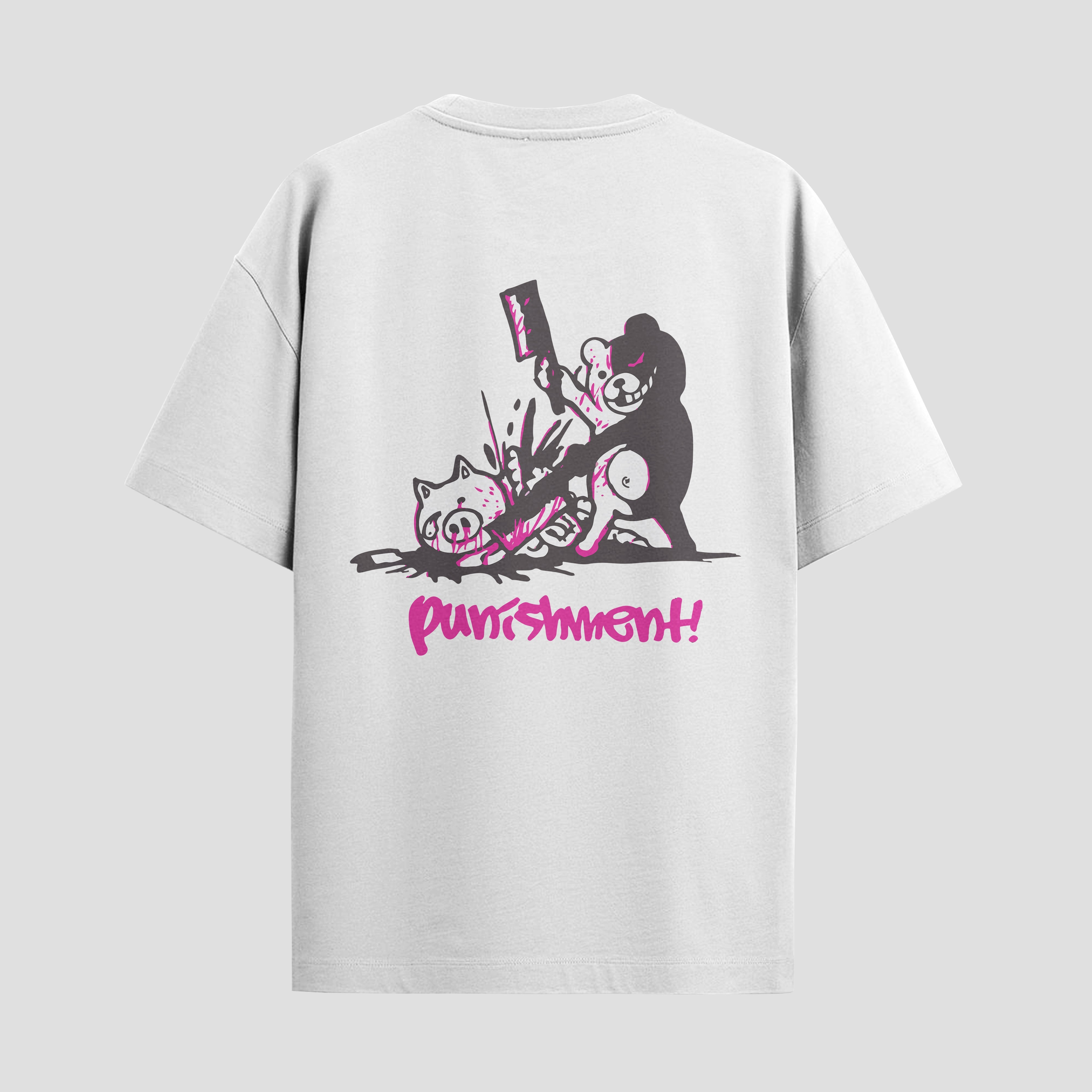 Playera urbana de anime y gaming ExtraLife MX, corte Standard Fit unisex ligero y transpirable en color Deep Black y Pure White, ropa de uso diario para gym y casual.