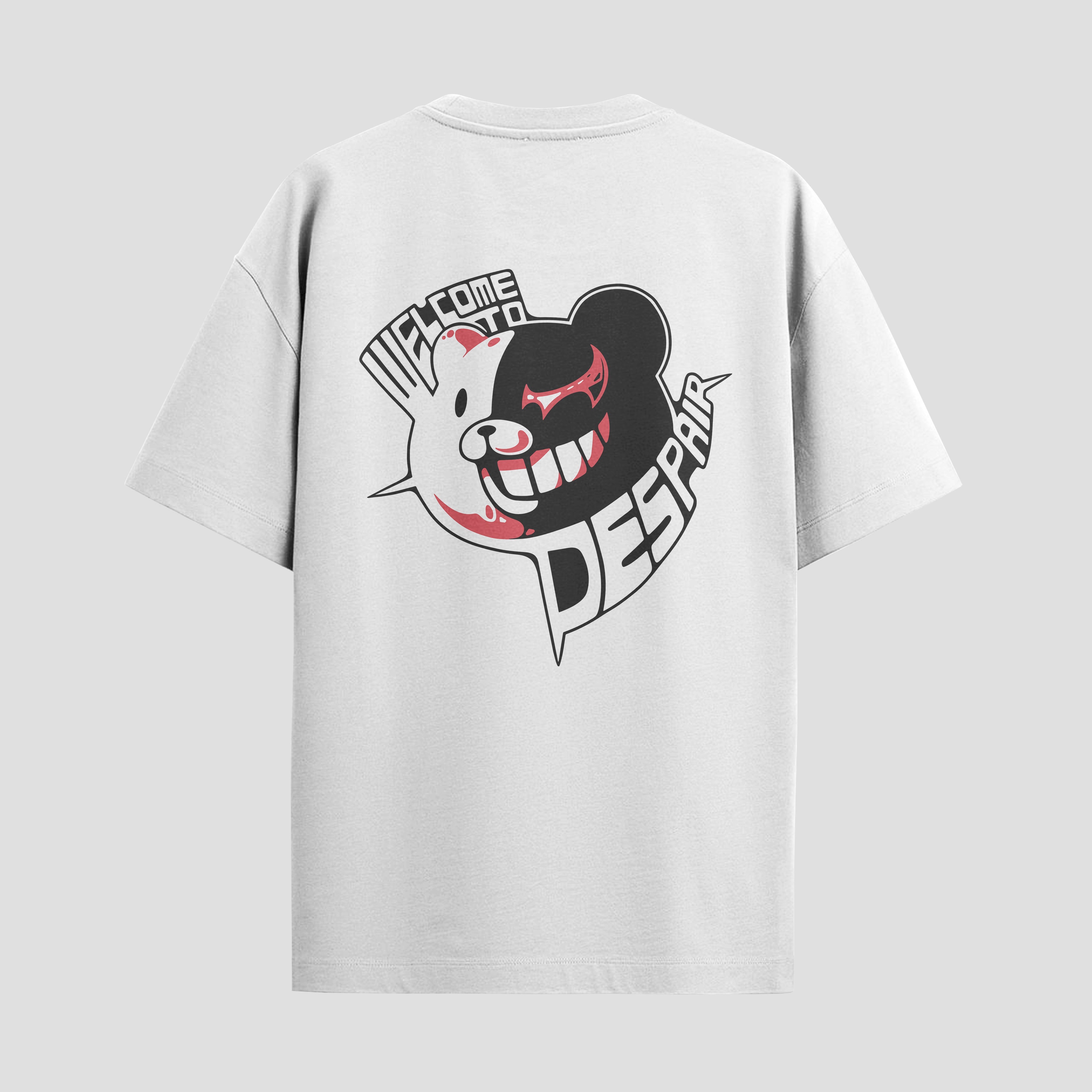 Playera urbana de anime y gaming ExtraLife MX, corte Standard Fit unisex ligero y transpirable en color Deep Black y Pure White, ropa de uso diario para gym y casual.