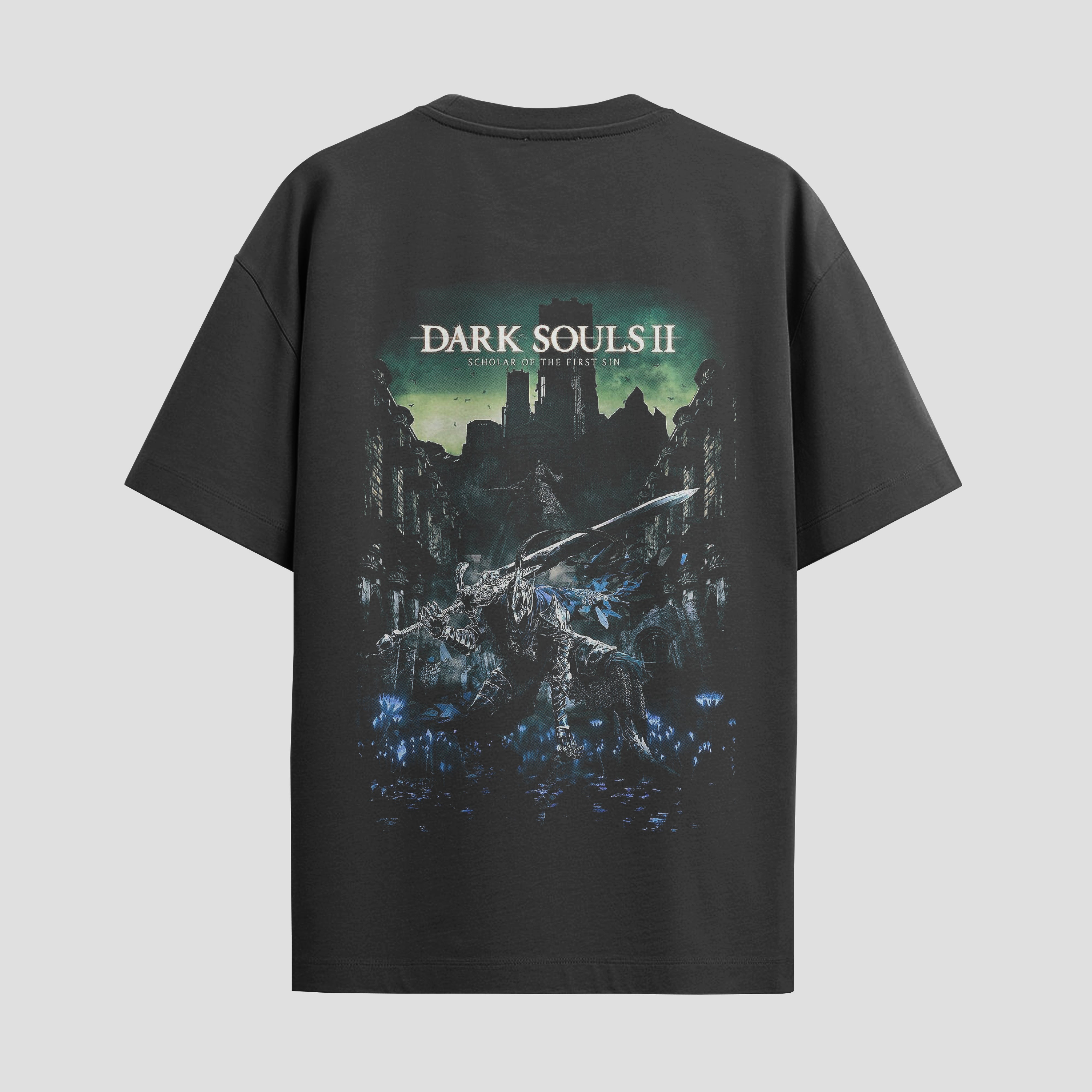Playera urbana de anime y gaming ExtraLife MX, corte Standard Fit unisex ligero y transpirable en color Deep Black y Pure White, ropa de uso diario para gym y casual.