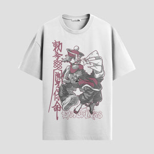 Playera urbana de anime y gaming ExtraLife MX, corte Standard Fit unisex ligero y transpirable en color Deep Black y Pure White, ropa de uso diario para gym y casual.
