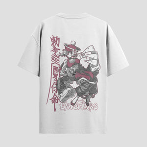 Playera urbana de anime y gaming ExtraLife MX, corte Standard Fit unisex ligero y transpirable en color Deep Black y Pure White, ropa de uso diario para gym y casual.