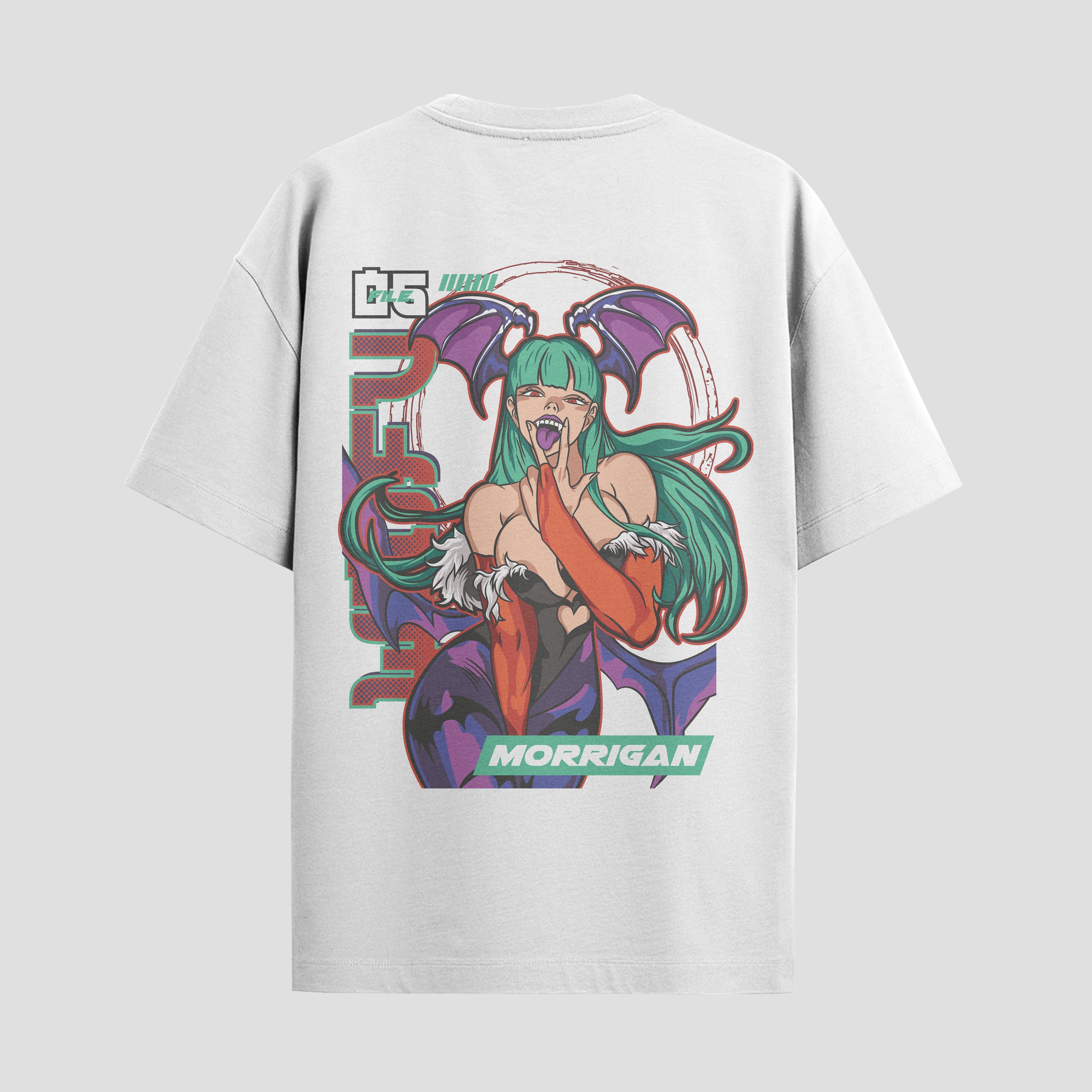 Playera urbana de anime y gaming ExtraLife MX, corte Standard Fit unisex ligero y transpirable en color Deep Black y Pure White, ropa de uso diario para gym y casual.
