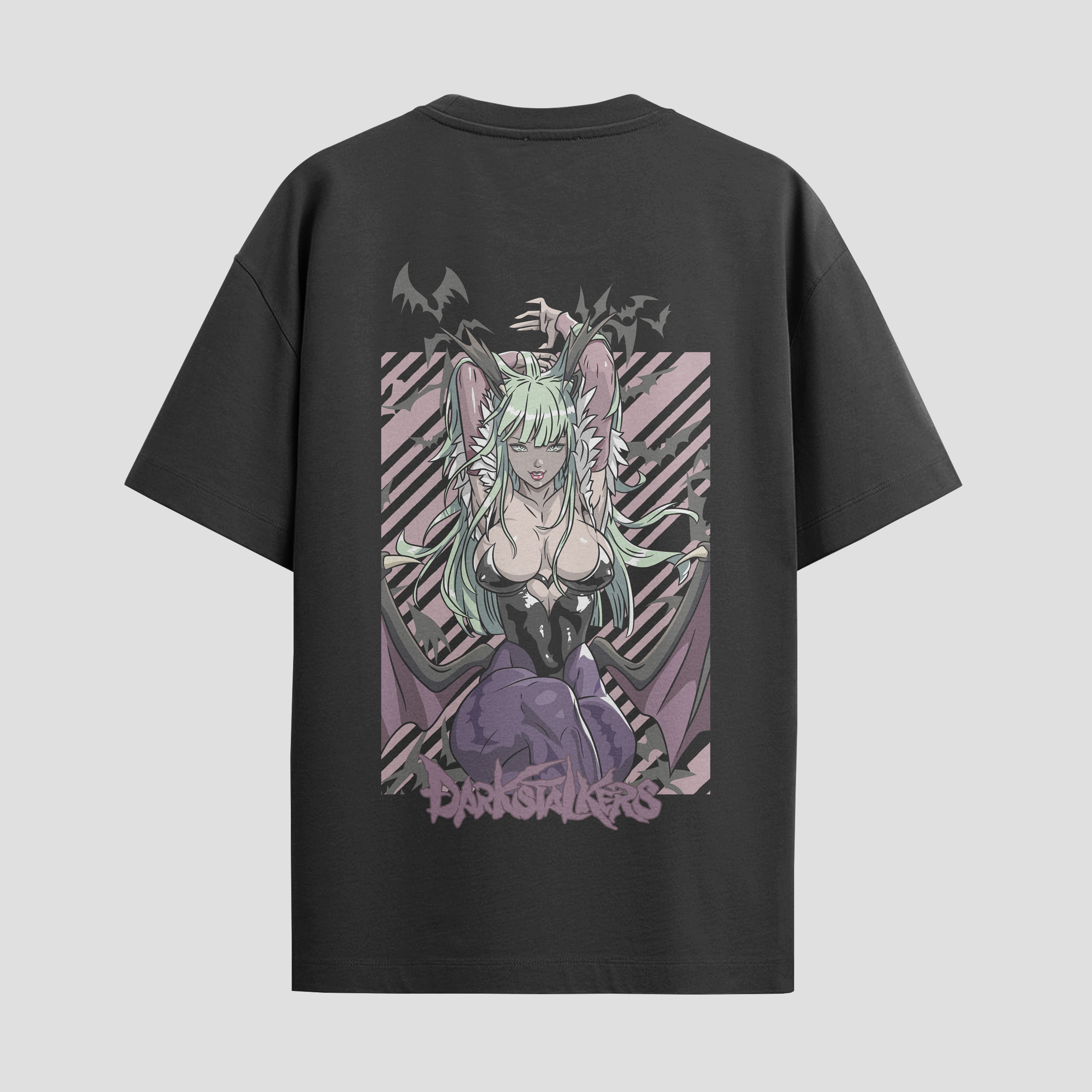Playera urbana de anime y gaming ExtraLife MX, corte Standard Fit unisex ligero y transpirable en color Deep Black y Pure White, ropa de uso diario para gym y casual.
