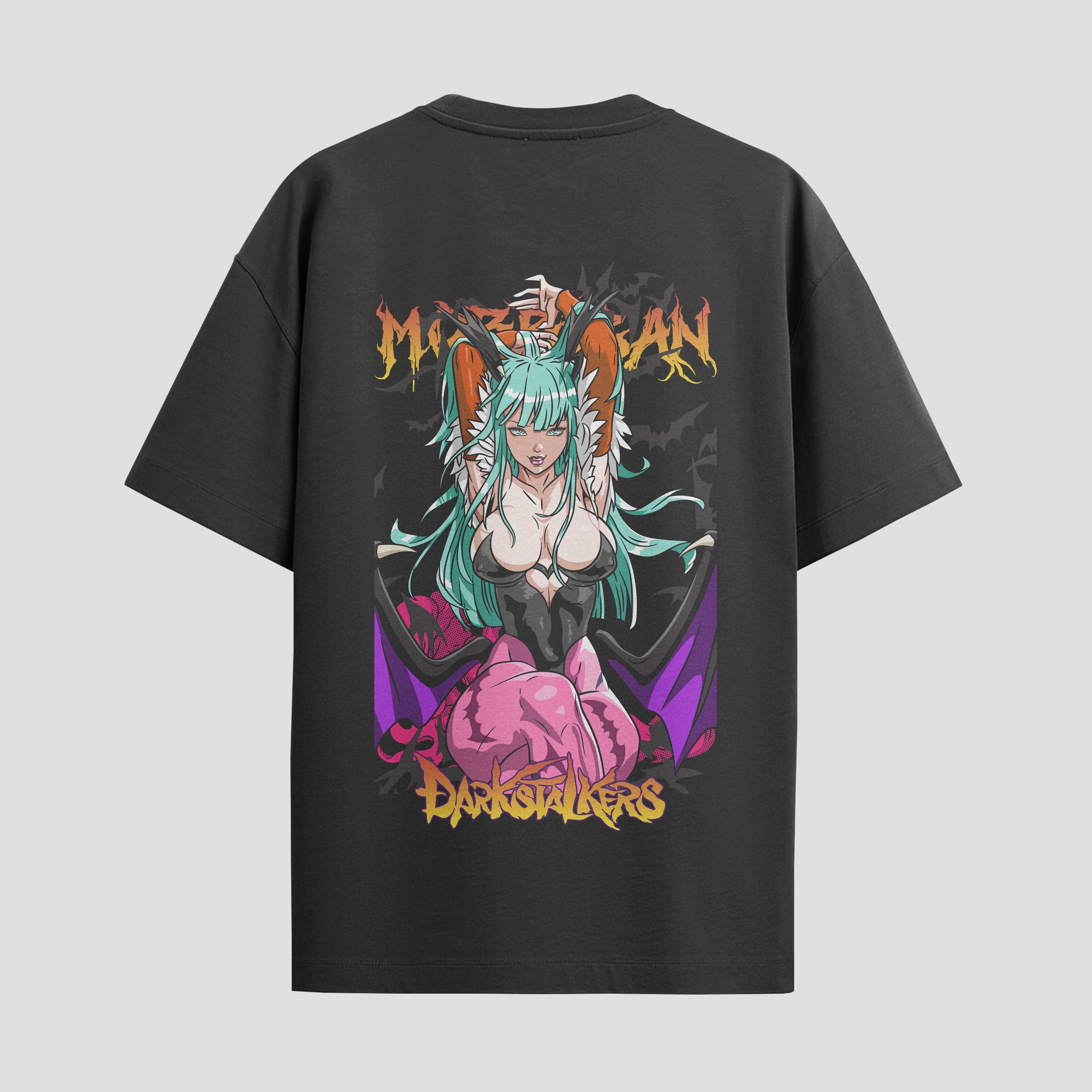 Playera urbana de anime y gaming ExtraLife MX, corte Standard Fit unisex ligero y transpirable en color Deep Black y Pure White, ropa de uso diario para gym y casual.