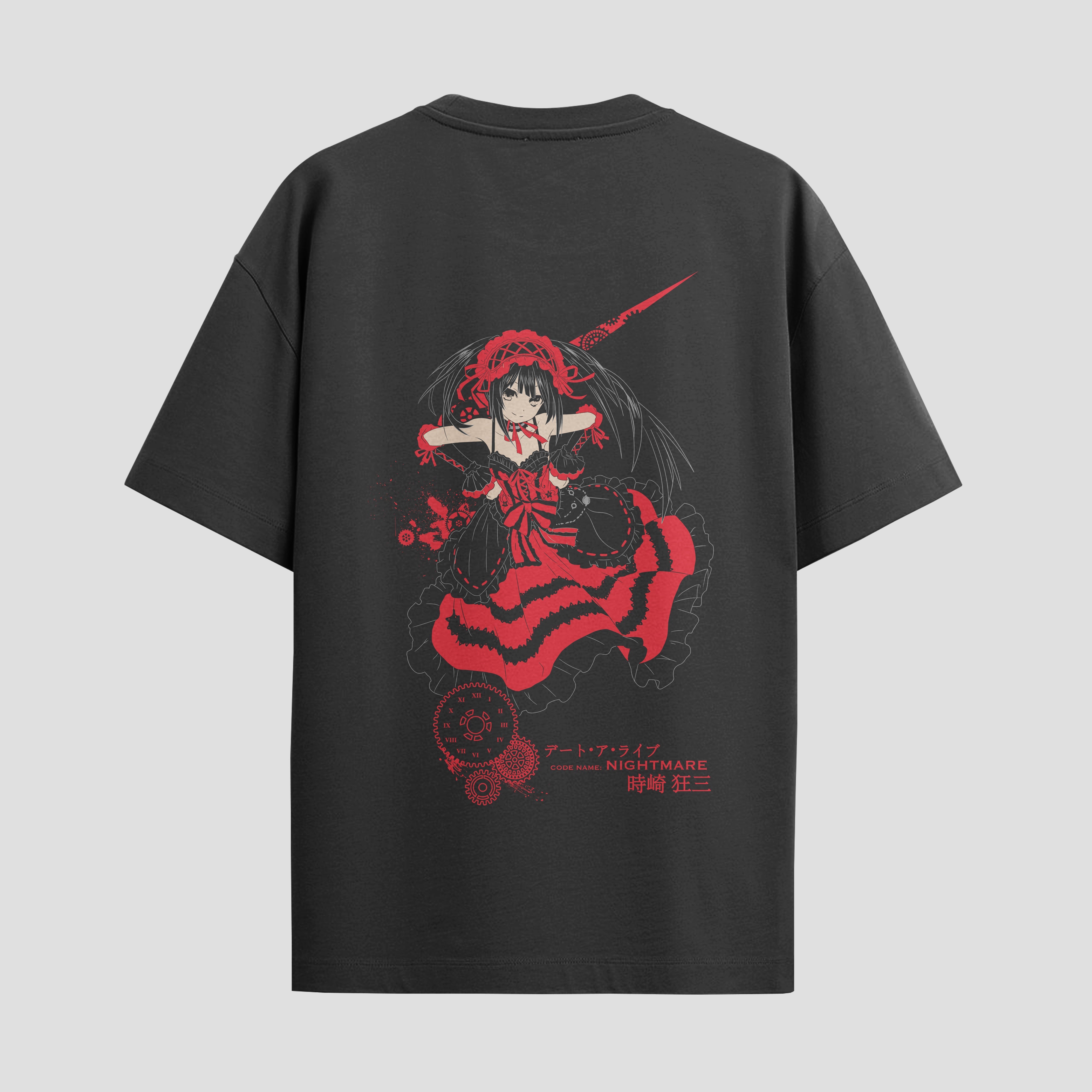 Playera urbana de anime y gaming ExtraLife MX, corte Standard Fit unisex ligero y transpirable en color Deep Black y Pure White, ropa de uso diario para gym y casual.