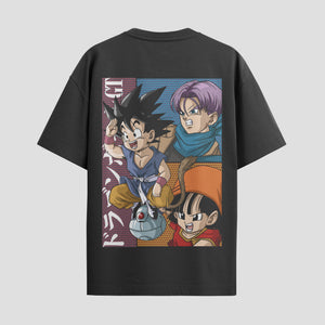 Playera urbana de anime y gaming ExtraLife MX, corte Standard Fit unisex ligero y transpirable en color Deep Black y Pure White, ropa de uso diario para gym y casual.