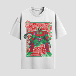 Playera urbana de anime y gaming ExtraLife MX, corte Standard Fit unisex ligero y transpirable en color Deep Black y Pure White, ropa de uso diario para gym y casual.