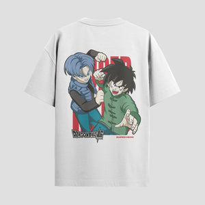 Playera urbana de anime y gaming ExtraLife MX, corte Standard Fit unisex ligero y transpirable en color Deep Black y Pure White, ropa de uso diario para gym y casual.