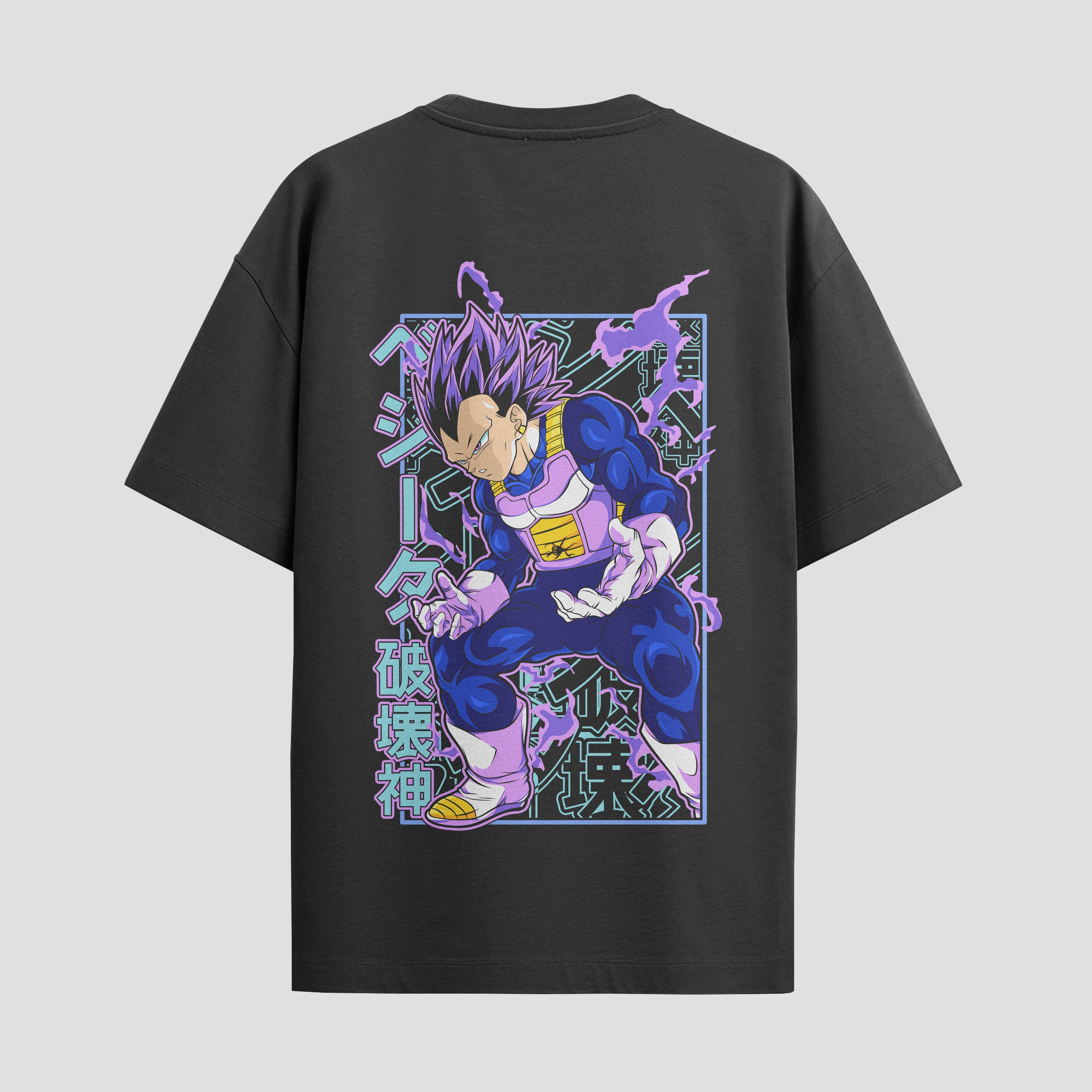 Playera urbana de anime y gaming ExtraLife MX, corte Standard Fit unisex ligero y transpirable en color Deep Black y Pure White, ropa de uso diario para gym y casual.