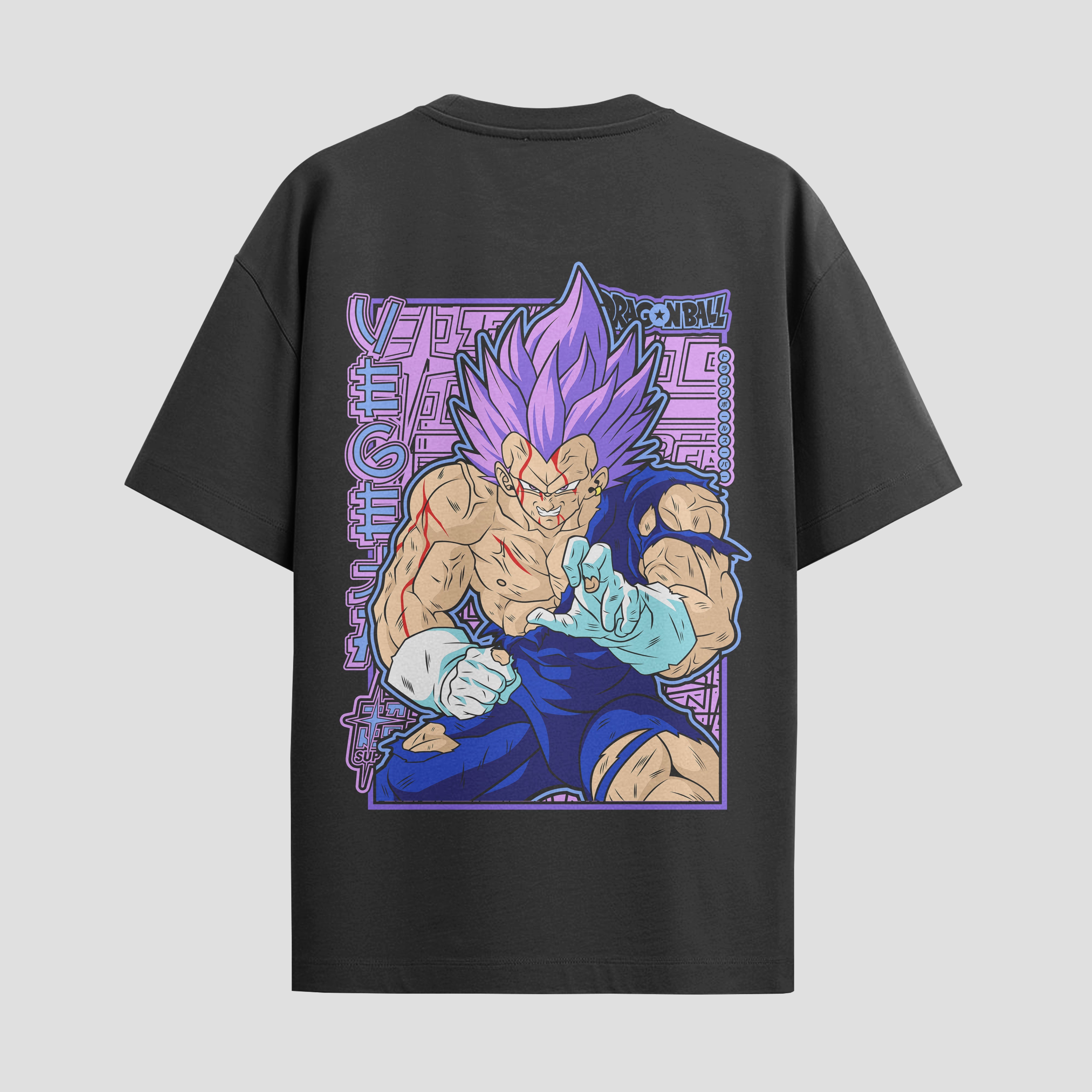 Playera urbana de anime y gaming ExtraLife MX, corte Standard Fit unisex ligero y transpirable en color Deep Black y Pure White, ropa de uso diario para gym y casual.