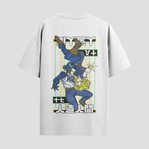 Playera urbana de anime y gaming ExtraLife MX, corte Standard Fit unisex ligero y transpirable en color Deep Black y Pure White, ropa de uso diario para gym y casual.