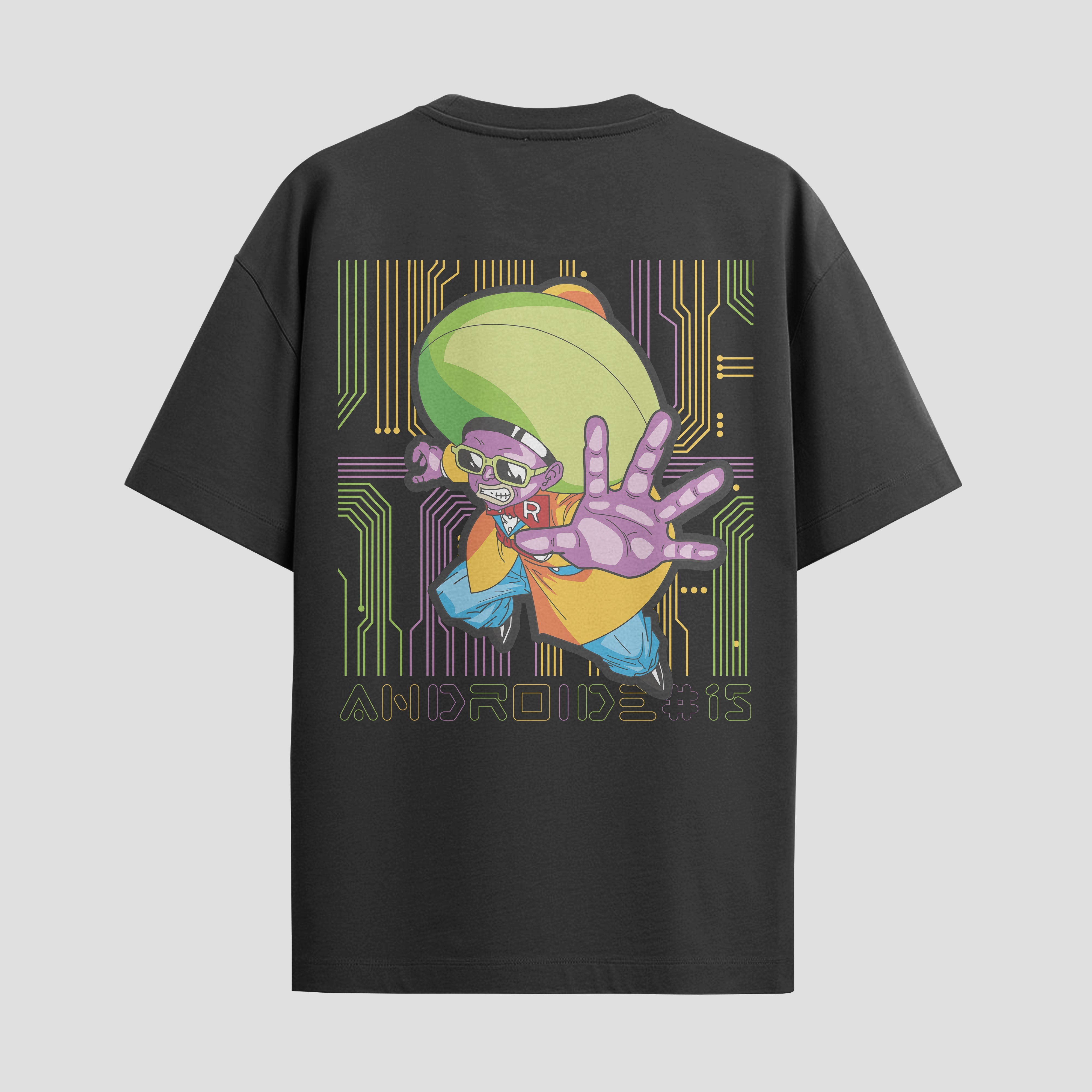 Playera urbana de anime y gaming ExtraLife MX, corte Standard Fit unisex ligero y transpirable en color Deep Black y Pure White, ropa de uso diario para gym y casual.