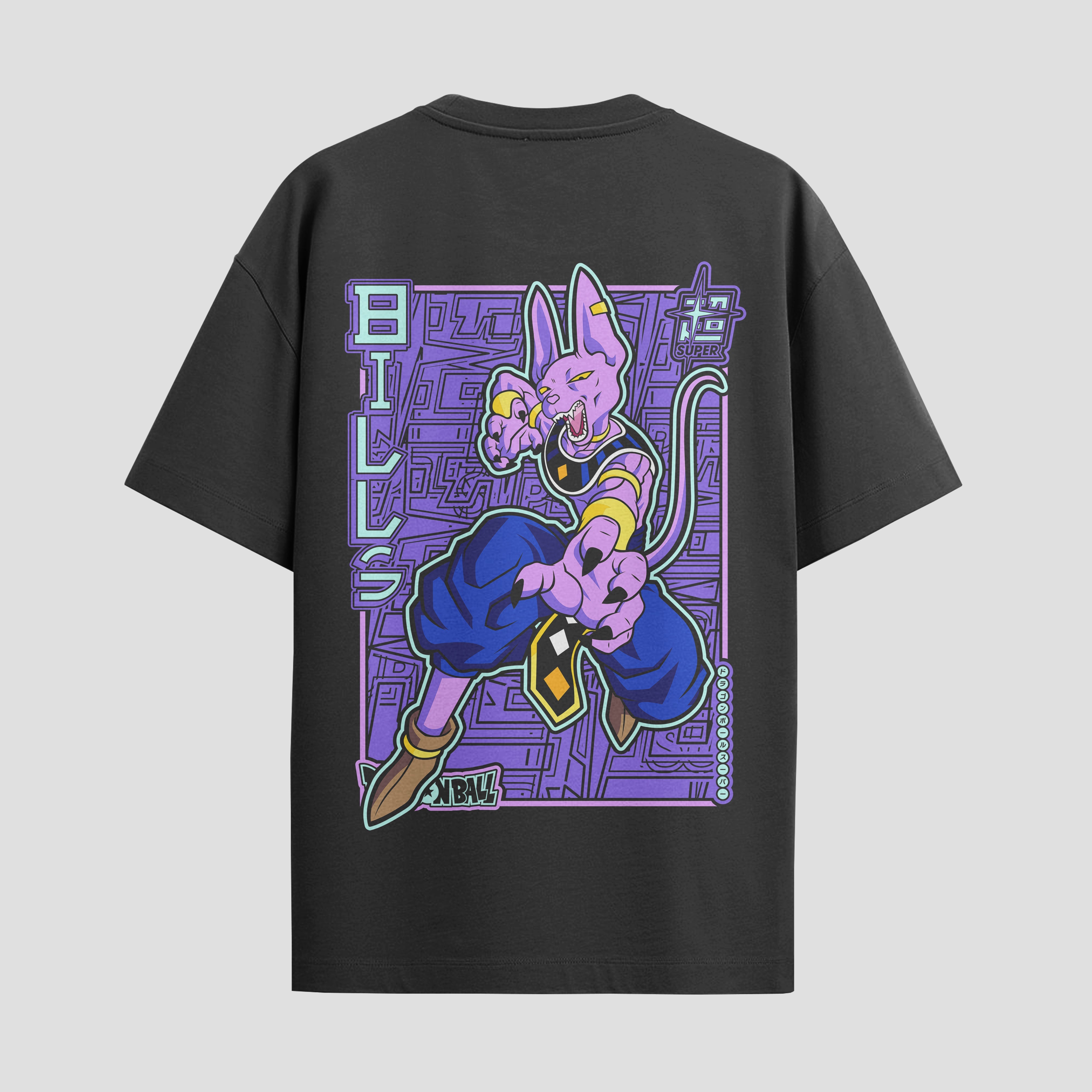 Playera urbana de anime y gaming ExtraLife MX, corte Standard Fit unisex ligero y transpirable en color Deep Black y Pure White, ropa de uso diario para gym y casual.