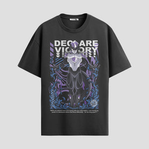 Playera urbana de anime y gaming ExtraLife MX, corte Standard Fit unisex ligero y transpirable en color Deep Black y Pure White, ropa de uso diario para gym y casual.