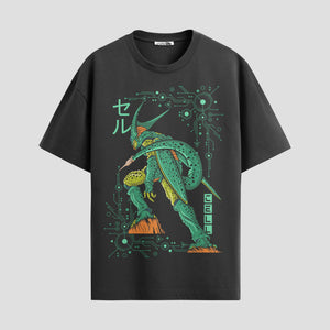 Playera urbana de anime y gaming ExtraLife MX, corte Standard Fit unisex ligero y transpirable en color Deep Black y Pure White, ropa de uso diario para gym y casual.