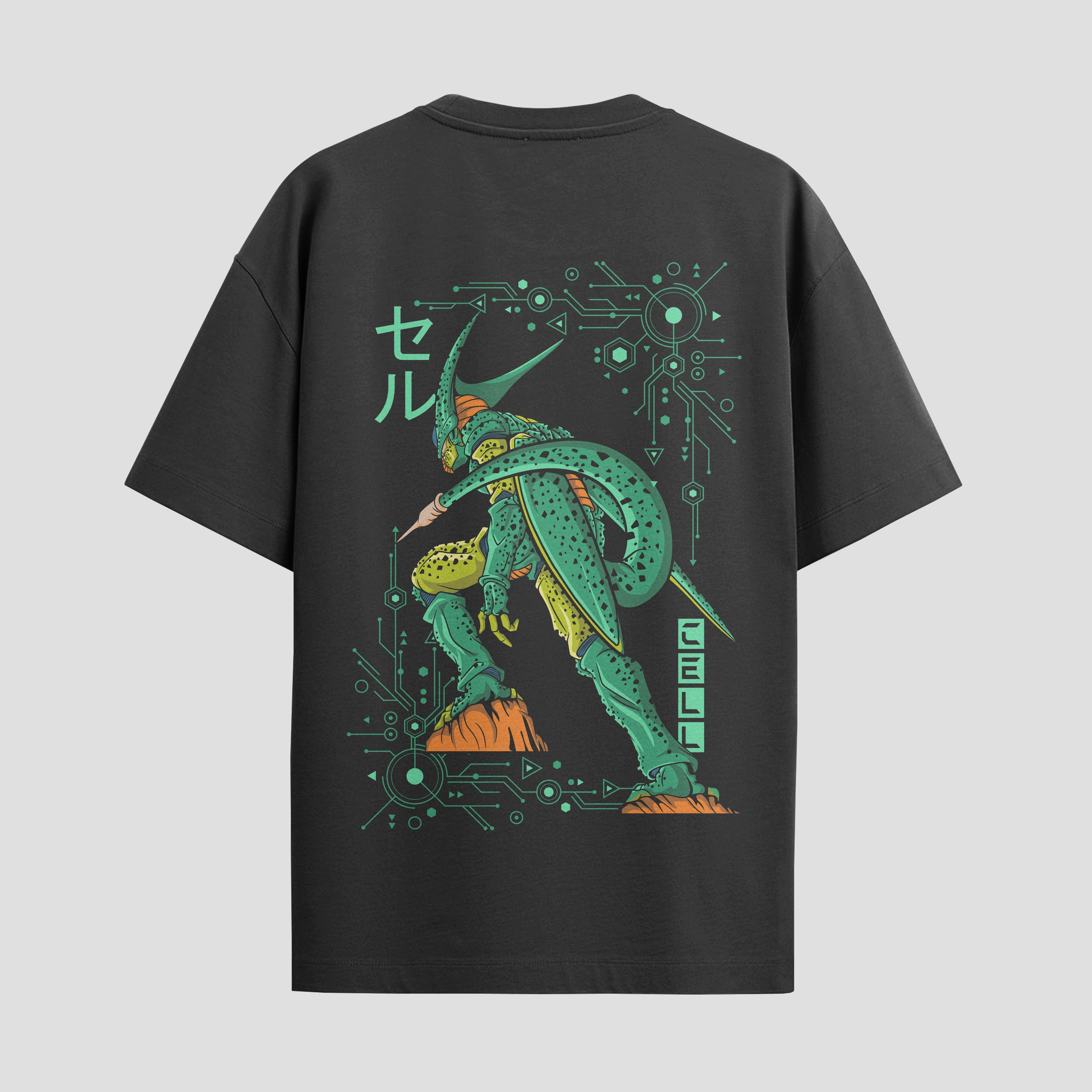 Playera urbana de anime y gaming ExtraLife MX, corte Standard Fit unisex ligero y transpirable en color Deep Black y Pure White, ropa de uso diario para gym y casual.