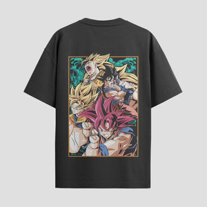 Playera urbana de anime y gaming ExtraLife MX, corte Standard Fit unisex ligero y transpirable en color Deep Black y Pure White, ropa de uso diario para gym y casual.